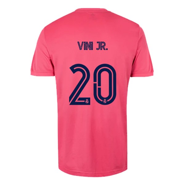 Camiseta Real Madrid Replica Segunda Ropa NO.20 Vini Jr. 2020/21 Rosa